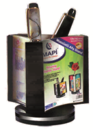 Mapi Dönerli Afiş Taşıyıcı 68X68Mm 3 Yön Siyah (5340202) - MAPİ