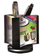 Mapi Dönerli Afiş Taşıyıcı 85X85Mm 3 Yön Siyah (5340204) - MAPİ