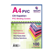 Mapi Pvc Cilt Kapağı A4 160Mic Mavi 100Lü - 1