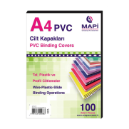 Mapi Pvc Cilt Kapağı A4 160Mic Siyah 100Lü - 1