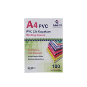 Mapi Pvc Cilt Kapağı A4 160Mic Şeffaf 100Lü - 1