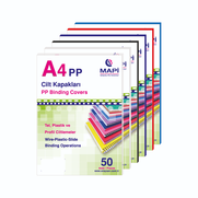 Mapi Pvc Cilt Kapağı A4 550Mic Kırmızı 50Li (2042703) - MAPİ