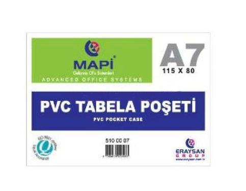 Mapi Pvc Tabela Poşeti Afiş Muhafaza Kabı A7 Şeffaf (5100007) - 1