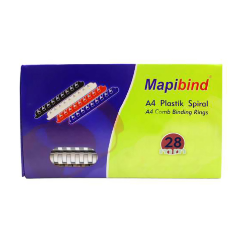 Mapibind Plastik Spiral 28Mm Beyaz 50Li - 1