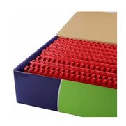 Mapibind Plastik Spiral 8Mm Kırmızı 100Lü - MAPİBİND