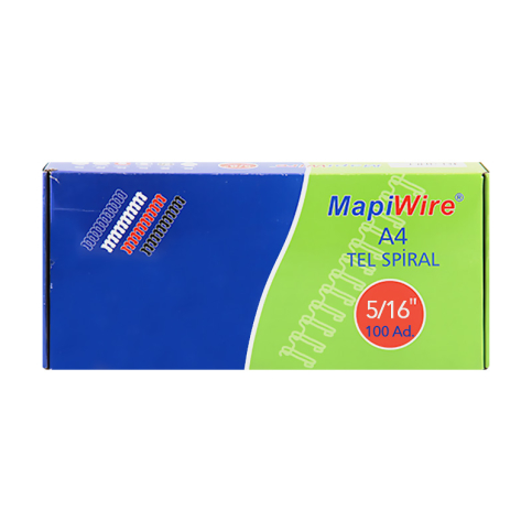 Mapiwire Tel Spiral 5/16 6.4Mm Siyah 100Lü (21003) - 1