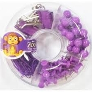 Mas 620 Zoo Ataş+Kıskaç+Harita Çivisi Seti Mor Set - MAS