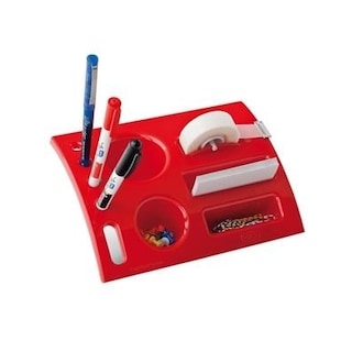 Mas 808 Tidy Desk Plastik Masa Üstü Organizer Kırmızı - 1