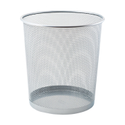 Mas 854 Metal Tam Perfore Çöp Kovası Açık Gri 10Lt - MAS