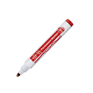 Mas Bion 9175 Permanent Markör Koli Kalemi Yuvarlak Uç Kırmızı - MAS BİON
