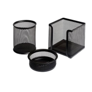 Mas Bion 9302 Metal Perfore Masa Seti Siyah 3Lü - MAS