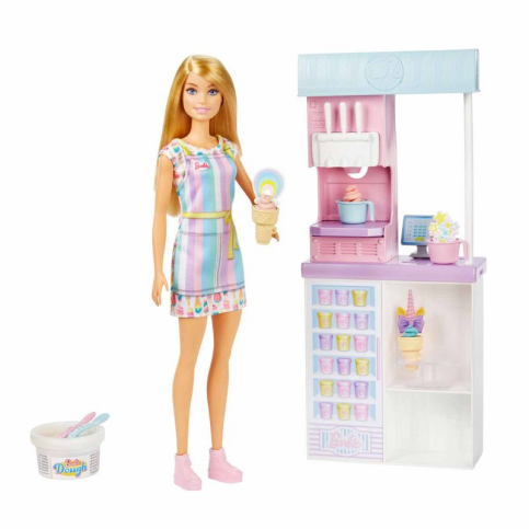 Mattel Barbie Dondurma Dükkanı Oyun Seti (Hcn46) - 1