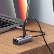 Mcdodo Hu-0680 2 İn 1 Usb Hub Type C Pd+Lan Usb Çoklayıcı Deep Gri - 4