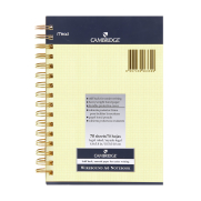 Mead Cambridge Spiralli Sarı Bloknot A6 Kareli 70 Yaprak (245434) - MEAD