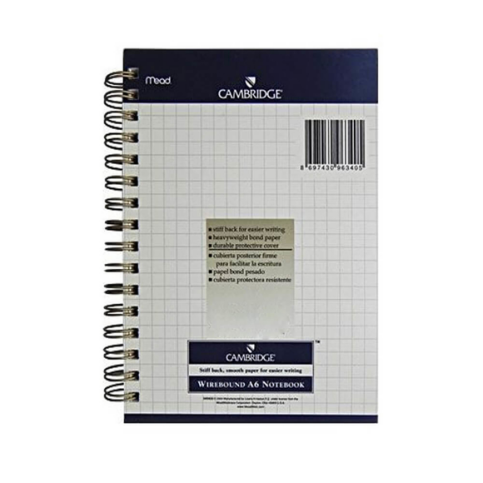 Mead Cambridge Spiralli Beyaz Defter A6 Kareli 120 Yaprak (205750) - 1