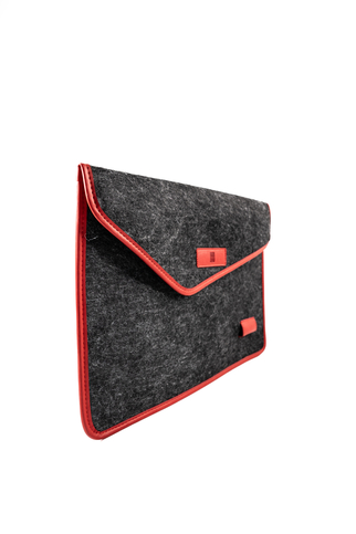 Önder Minbag 539-02 Aba Siyah Keçe Notebook Çantası 10.5X13.5 İnç Kırmızı - 3