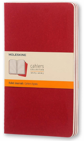 Moleskine Ch116Vf Cahier Defter 13X21 Çizgili 80 Yaprak Bordo 3Lü - 1