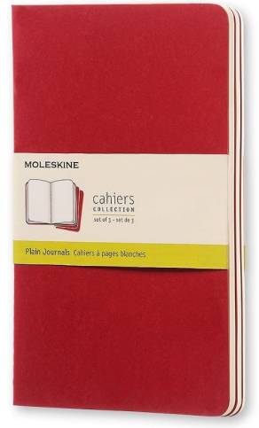 Moleskine Ch118 Cahier Defter 13X21 Düz 80 Yaprak Kırmızı 3Lü - 1