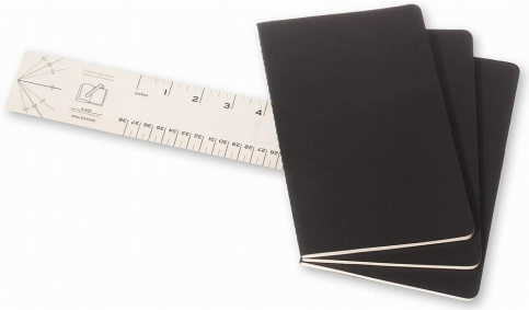 Moleskine Qp316 Cahier Defter 13X21 Çizgili 80 Yaprak Siyah 3Lü - 4