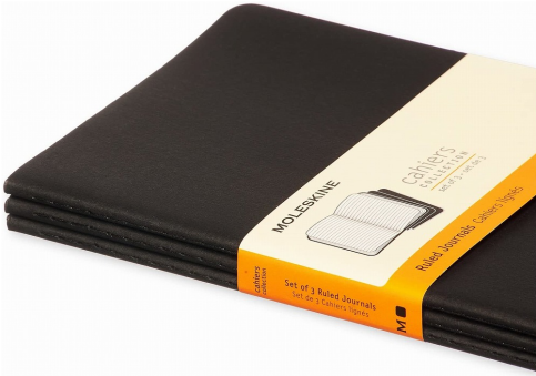 Moleskine Qp316 Cahier Defter 13X21 Çizgili 80 Yaprak Siyah 3Lü - 7