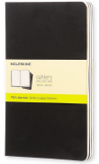 Moleskine Qp318 Cahier Defter 13X21 Düz 80 Yaprak Siyah 3Lü - 1