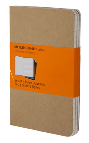 Moleskine Qp411 Cahier Defter 9X14 Çizgili 64 Yaprak Kraft 3Lü - 1