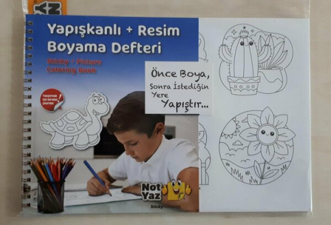 Not Yaz Rb-0332 Yapışkanlı Desenli Resim Ve Boyama Defteri (Rb-0332) - 1