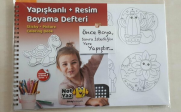 Not Yaz Rb-0547 Yapışkanlı Desenli Resim Ve Boyama Defteri (Rb-0332) - NOT YAZ