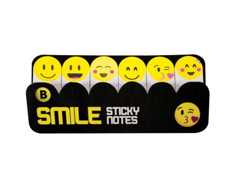 Not Yaz Sml-397 Smile Parmak İndeks İşaret Bandı 10 Yaprak 6 Emoji - 1