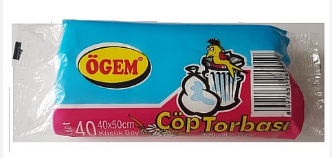 Ögem Mini Çöp Torbası 40X50Cm Şeffaf 40Lı - 1