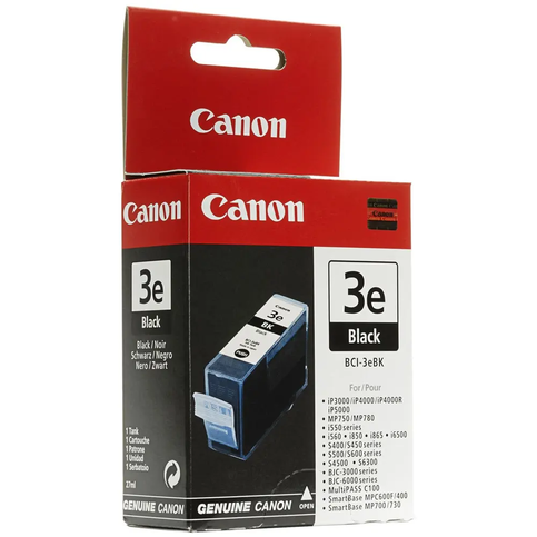 Outlet Canon Bcı-3Bk Siyah Orjinal Mürekkep Kartuş 170 Sayfa (Bjc 6000) - 1