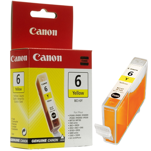 Outlet Canon Bcı-6Y Sarı Orjinal Mürekkep Kartuş 280 Sayfa (Bjc 8200 İ9900 S820 S9000 İp6000D) - 1