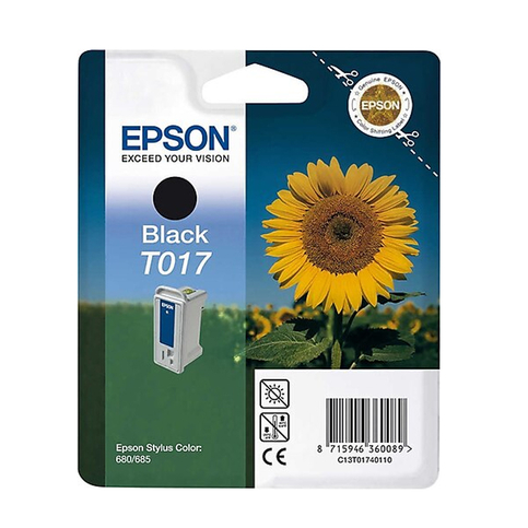 Outlet Epson T017 C13T01740120 Siyah Orjinal Kartuş 600 Sayfa (Stylus 680 Stylus685 Stylus777) - 1