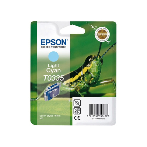 Outlet Epson T0335 C13T03354020 Açık Mavi Orjinal Kartuş 440 Sayfa (Photo 950 960) - 1