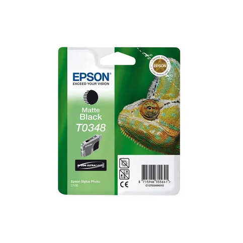 Outlet Epson T0348 C13T03484020 Mat Siyah Orjinal Kartuş 440 Sayfa (Photo 2100 2200) - 1