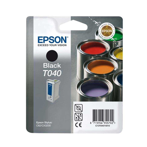 Outlet Epson T040 C13T04014020 Siyah Orjinal Kartuş 420 Sayfa (Stylus C62 Cx3200) - 1