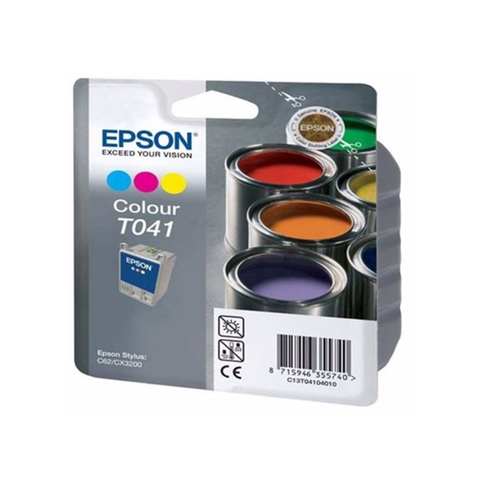 Outlet Epson T041 C13T04104020 Renkli Orjinal Kartuş 300 Sayfa (Stylus C62 Cx3200) - 1