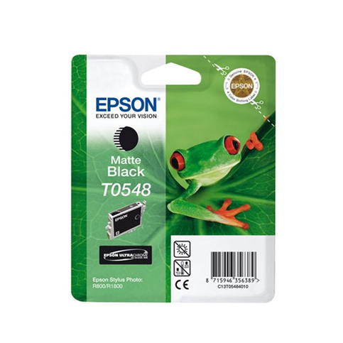 Outlet Epson T0548 C13T05484020 Mat Siyah Orjinal Kartuş 550 Sayfa (R800 R1800) - 1