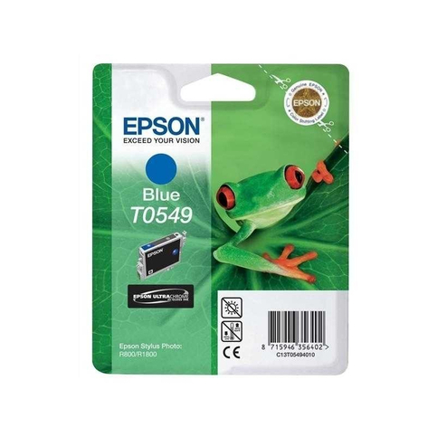 Outlet Epson T0549 C13T05494020 Mavi Orjinal Kartuş 400 Sayfa (R800 R1800) - 1