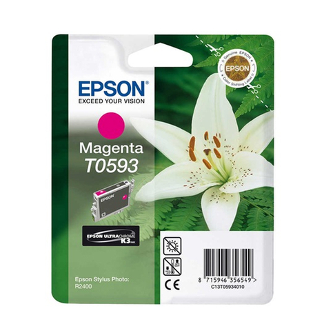 Outlet Epson T0593 C13T05934020 Kırmızı Orjinal Kartuş 450 Sayfa (Stylus Photo R2400) - 1