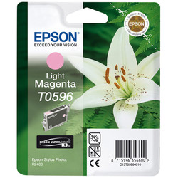 Outlet Epson T0596 C13T05964020 Açık Kırmızı Orjinal Kartuş 450 Sayfa (Stylus Photo R2400) - 1