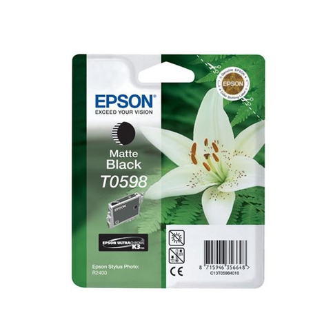 Outlet Epson T0598 C13T05984020 Mat Siyah Orjinal Kartuş 450 Sayfa (Stylus Photo R2400) - 1