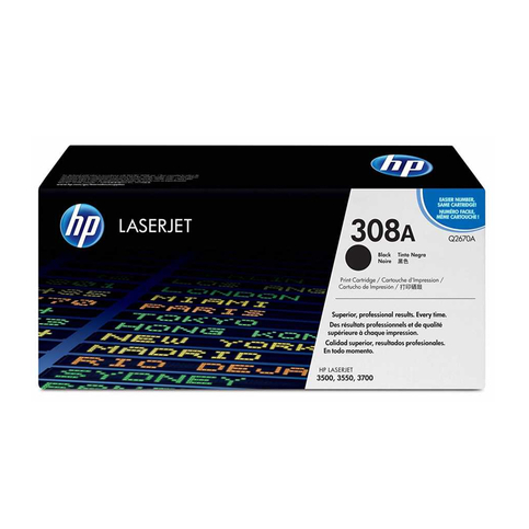 Outlet Hp Q2670A 308A Siyah Lazer Orjinal Toner 6000 Sayfa (3500 3700) - 1