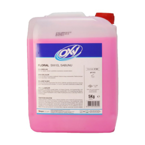 Oxy Floral Sıvı Sabun Pembe 5Kg (Kt-001 5) - 1