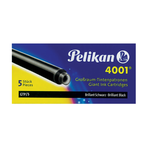 Pelikan 4001 Dev Dolma Kalem Kartuşu Siyah 5Li - 2