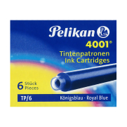 Pelikan 4001 Küçük Boy Dolma Kalem Kartuşu Mavi 6Lı - 2