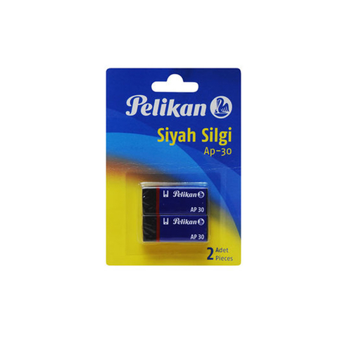 Pelikan Ap-30 Siyah Plastik Silgi 2Li Blister (622100) - 1