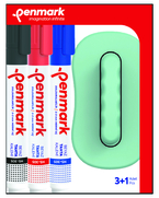 Penmark Hs-305-Tk-3S Beyaz Tahta Kalemi Silgi Hediyeli 3 Renk Blister - PENMARK