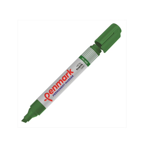 Penmark Hs-406-04 Permanent Markör Kesik Uç Yeşil - 1