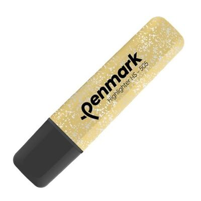 Penmark Hs-505-13 Fosforlu Kalem Metalik Simli Gold - 1